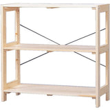 Iris Ohyama Rack Wooden Width 83.5 x Depth 35 x Height 80 cm Woody Rack Clear WOR-8308