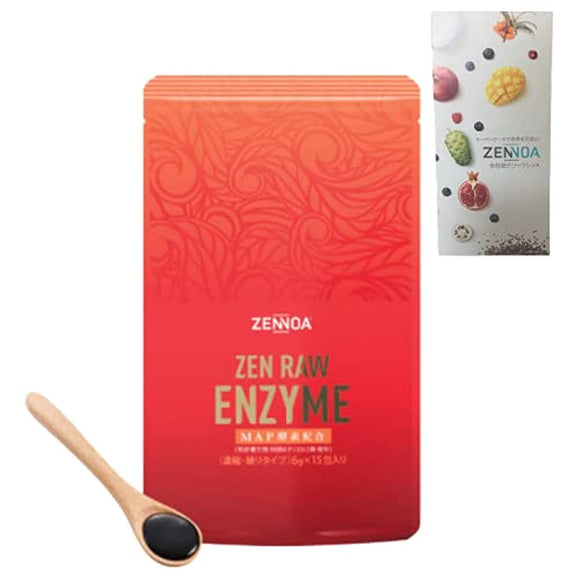ZENNOA ZEN Raw Enzyme 6g 15 Packs Concentrated/Kneaded Type MAP Enzyme + ZENNOA Pamphlet