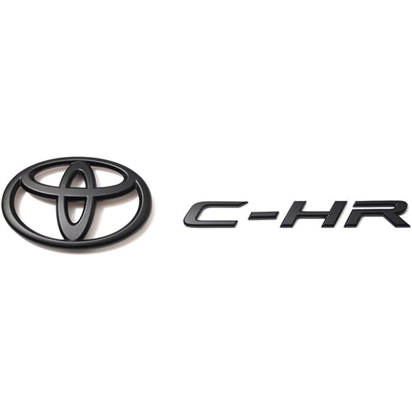 Toyota C-HR (NGX50) matte black emblem rear 2 point set gasoline MBK