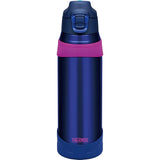 Thermos FHQ-1000 NV-P Vacuum Insulated Sports Bottle, 33.8 fl oz (1 L), Navy Pink