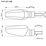 MOTOLED D45-60-209 602 LED Flasher Clear Lens