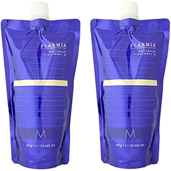 [Set] Milbon MILBON Plamia Hair Serum Treatment M 400g Refill Set of 2