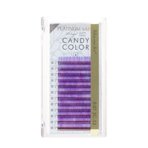 Platinum sable candy color 0.07mm JC curl 9mm purple