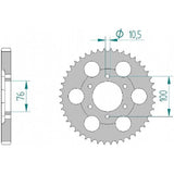 AFAM Rear Sprocket Hard Alumite 15902-47
