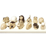 T-Lab Wooden Carving Animal Interior Wooden Shrimp Set