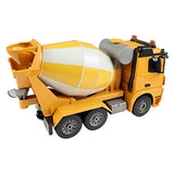 DoubleE RC Car for Kids, Officially Licensed Benz Mixer Truck Mixer Max Side 15.0 inches (38 cm), 120 Yellow