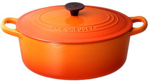 Le Creuset Cocotte Oval 25cm Orange 2502-25-09 Japanese regular sale