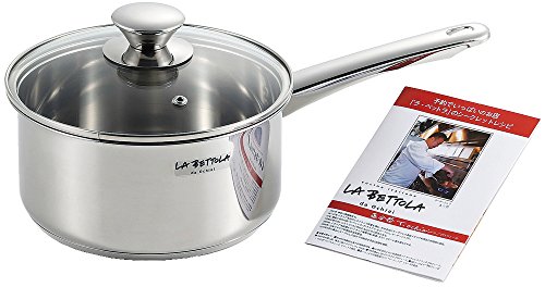 Tsutomu Ochiai IH 200V compatible stainless steel one-handed pan 18cm LB-172