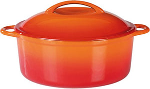 Orange Shadow Anhydrous cooking pot 24cm x 10cm for IH direct fire