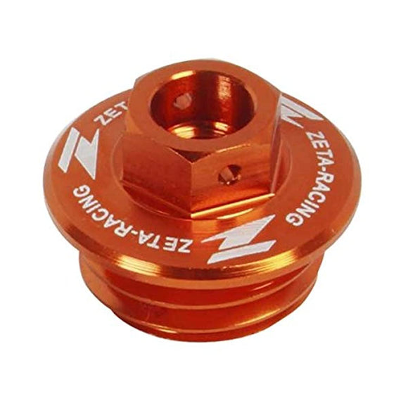 ZETA ZE89-2416 Oil Filler Cap, Aluminum, Orange, KTM