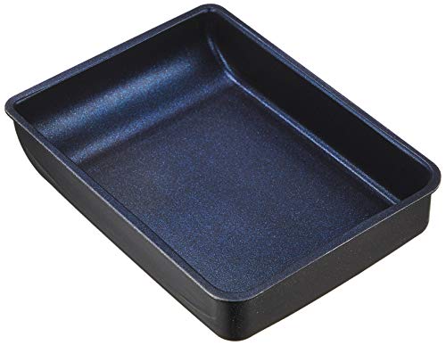 Pearl metal omelet IH compatible 13 × 18cm black blue diamond coat AZ-5564