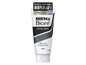 [Kao] Men's Biore Double Scrub Face Wash 130g x 5 pieces