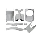 BIKE PARTS CENTER 302574 INNER COWL SET FOR LIVE DIO/ZX 8-Piece Set, Interior, White, Painted, Honda Live Dio/ZX AF34/AF35 Type 2