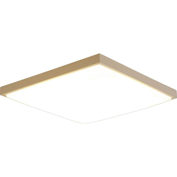 Iris Ohyama CL8DL-5.1JM Japanese Style LED Ceiling Light, Natural Wood, Square, Dimmable, Toning Type, Up to 163.4 sq ft (8 Tatami Mats), Metal Circuit Series