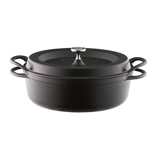 Vermiculer Oven Pot Round 26cm Anhydrous Hollow Pot with Special Recipe Book SUKIYAKI Matte Black MBK26RS