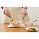 Hario 20741801 Heat Resistant Glass Bowls Set of 3 (Includes 1 Salad Bowl), Clear