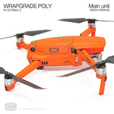 WRAPGRADE POLY for DJI Mavic 2 Skin Seal Body (Neon Orange)