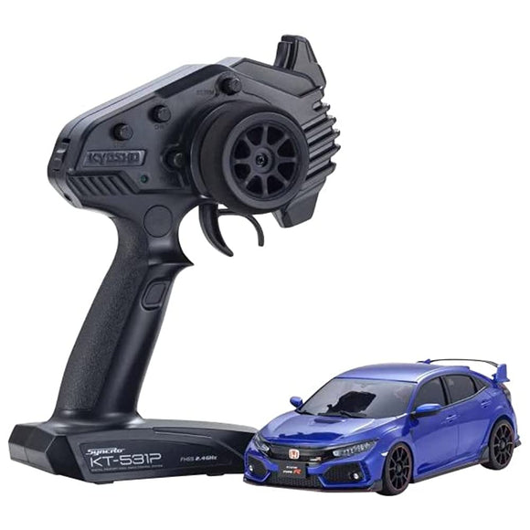 Kyosho 32613BL Minute AWD Honda Civic Type R Brilliant Sporty Blue Metallic Electric Radio Control