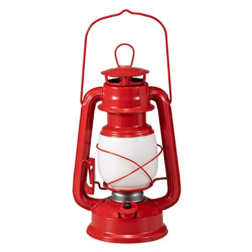 BUNDOK Classic Lantern, Red, BD-266R, LED, Maximum Brightness, Approx. 30 lm, Mode Switching, Flickering, White, Battery Operated