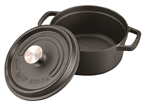 Captain Stag (CAPTAIN STAG) Cocot Dutch Oven Cast Iron Seasing Unnecessary Oven Supported UG-3035 UG-3036 UG-3037 UG-3040
