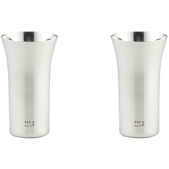 Yoshikawa YJ1108 Tumbler, Made in Japan, Stainless Steel, Single Bite Beer, Silver, 6.4 fl oz (190 ml), 2 Pieces