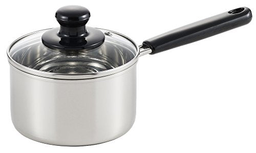 Yoshikawa Made in Japan One-handed pan 14cm IH compatible Silver Stainless Cook Look II SJ2180