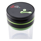 Apide Vacuum Storage Container, Black, 0.3 gal (1.0 L): 4.5 x 4.5 x 8.9 inches (11.5 x 11.5 x 22.5 cm), 1.8 L: 4.5 x 4.5 x 13.8 inches (11.5 x