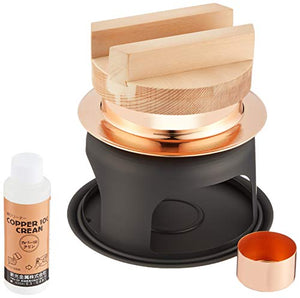 Shinkokinzoku Rice pot How about rice Kamameshi set Copper 0.5 1 go cook with stand CMS-S