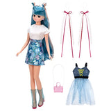 Takara Tomy Licca Doll Licca Float Jelly Fish, Dress-Up, Toy for 3 Years and Up, Passed Toy Safety Standards, ST Mark Certified