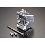 GCRAFT 37024 Aluminum Billet Oil Cooler for Horizontal Engines, 10 Tier