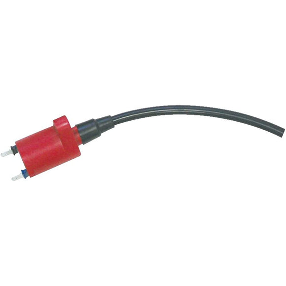 POSH Racing Ignition Coil (Red) + Speed Pro Twin Plug Cord (Black) No Cap Honda 87~ NSR50 87~ NSR80220012-09