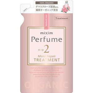 Mixim Perfume Moist Repair Hair Treatment Refill "Natural Hair Care with Organic Flower Oil Raw Materials" 350g