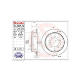Brembo 09.a967.11 BRAKE DISC REAR LEAR LEFT AND RIGHT SET