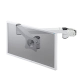 Sanwa Supply CR-LA361 Horizontal Long Monitor Arm with Post Mounting, White