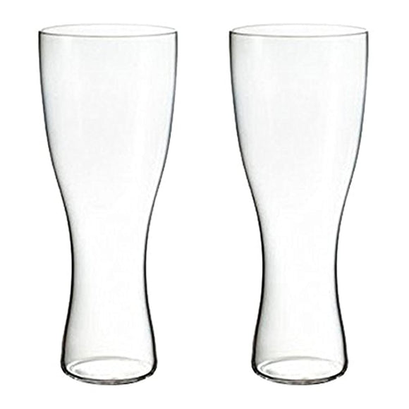 Shotoku Glass Usuhari Glass Beer Glass Pilsner 12.8 fl oz (355 ml), Set of 2 in a Wooden Box