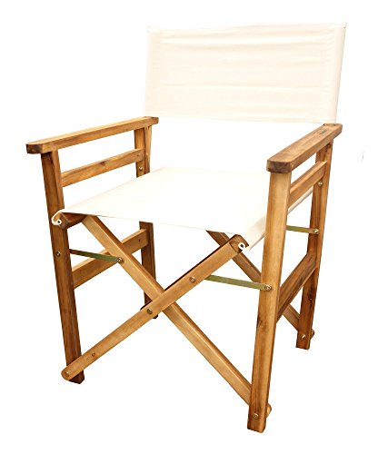 Captain Stag UP-1030 CS Classics Folding Director Chair, White
