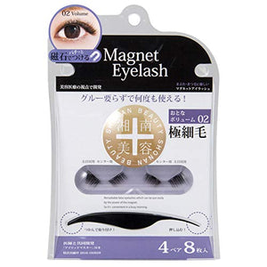 Shonan Beauty Magnet Eyelash Adult Volume 02 False Eyelashes 4 Pairs 8 Sheets