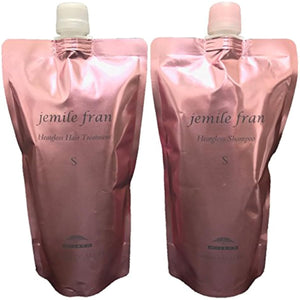 Milbon Jemile Fran Heat Gloss S Shampoo 400ml Treatment 400g Refill Set [jemile fran]