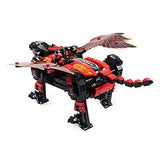 CaDA Moving Block Kit, RC Sentai Robot, Tiger, 646 Pieces, Longest Side, 16.5 inches (42 cm), Black