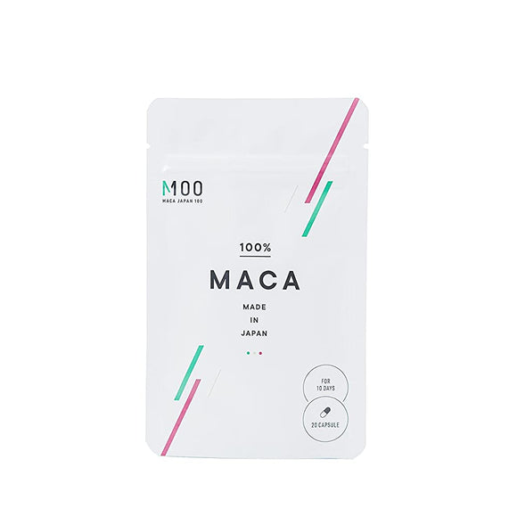MACA JAPAN 100 Supplement made in Japan using pure domestic maca powder (capsules, 20)