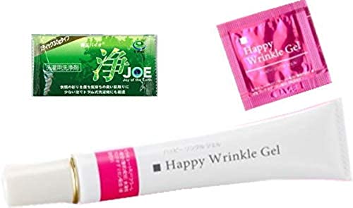 [1 set] Happy Wrinkle Gel <Makeup base> 20g 1 trial pouch + 30g mini clean set