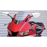 Kijima Bike Bike Parts TECH08 Mirror Cowl Mount Type Left / Right Set Black 203-8079