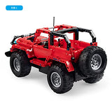 CaDA Moving Block Kit 2-Way RC Off-Road Car SUV 4WD Opencar 531pcs 14 Max Side Red