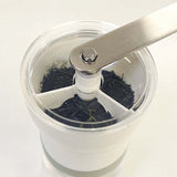 HARIO OmC-1-SG Tea Mill Chaco White 5.4 x 2.5 inches (13.7 x 6.4 x 17.0 cm)