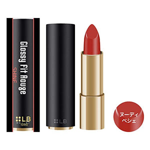 Ikei LB Glossy Fit Rouge Shine Nudie Peche Lipstick Unscented 24.2g