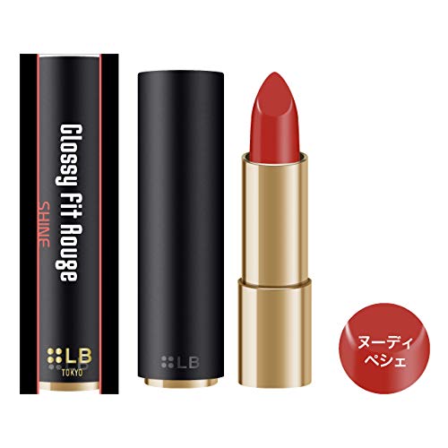 Ikei LB Glossy Fit Rouge Shine Nudie Peche Lipstick Unscented 24.2g