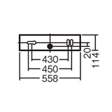 Panasonic LED Kitchen Light Expand Straight with Straight Tube 20 Ear Stud Daylight White lgb52097le1