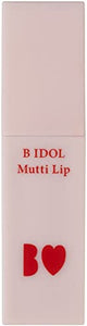 B IDOL Mutchi Lip 02 Fluffy Red 4.5g New Standard Matte Tint Cloud Moisturizing Color Retaining Vegetable Oil Blend