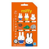 Kawada NBMC27S Nanoblock Mini Nano Miffy (Box), Box Product, 1 Box 6 Pieces, 6 Types in Total