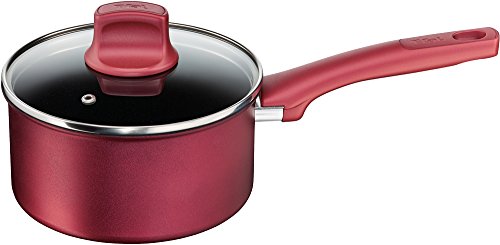 Tefal one-handed pan 18cm IH compatible IH Ruby Excellence Saucepan Titanium Extra 4-layer coating C62223 T-fal with handle